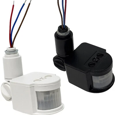 2x 180° LED Auto Infrarrojo PIR Sensor de Movimiento Detector Interruptor de Luz de Pared Exterior Foto 1 de 4