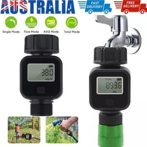 3/4" Digital Water Flow Meter High Accuracy IPX5 Waterproof Indoor Outdoor Use - Picture 1 of 10