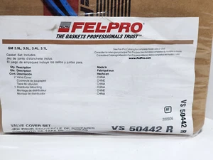 🇨~ Fel-Pro VS 50442 R - Engine Valve Cover Gasket Set fits GM 3.9L 3.5L 3.4L - Bild 1 von 2