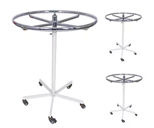 3x Konfektionsständer Kleiderständer Rundständer Ringständer Rollständer Ø 85 cm - Bild 1 von 9