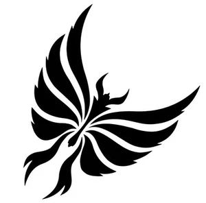 Farfalla Stickers Adesivo PrespaziatoSilhouette decorazioni stampe auto motocasa - Foto 1 di 1