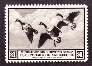 US RW3 $1 Duck Hunting Mint VF-XF OG NH SCV $375 (04) - Picture 1 of 2