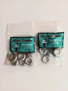2 Packs Water Gremlin Disc Sinkers Size 2 - Picture 1 of 1