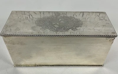 Barker Ellis Vintage Silver Plate Tea Caddy Box, England, 6 Divided Sections - Image 1 of 4