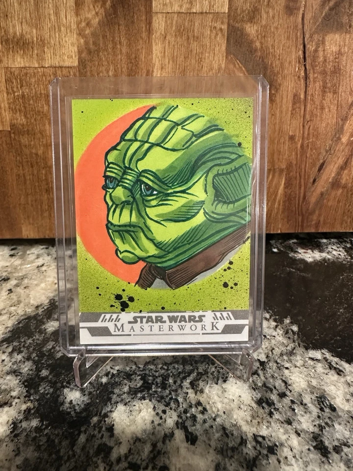 2024 Topps Star Wars Masterwork Yoda Sketch - Image 1 of 2