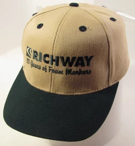 Gorra Richway Para Hombre Beige Verde Logo Ajustable Fabricantes de Espuma Iowa Empleado Gorra - Imagen 1 de 10