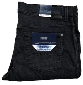 Pioneer Herren Jeans Hose Denim Rando Megaflex Black RAW Thermo W42/L32 - Bild 1 von 4