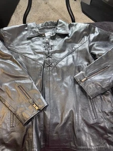 Lederjacke Damen Größe XL Barnucci schwarz - Bild 1 von 10