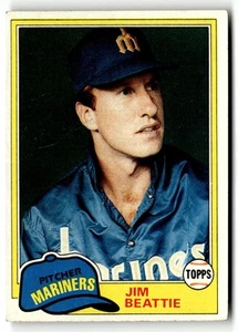 1981 Topps Jim Beattie #443 Seattle Mariners - Picture 1 of 2