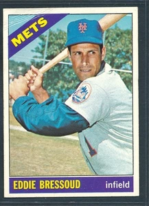1966 Topps #516 EDDIE BRESSOUD Semi-High #, New York Mets ~ GUT bis sehr guter Zustand Falten - Bild 1 von 2