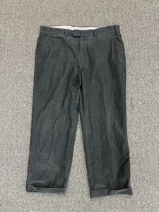 Pantalón Pantalón Neiman Marcus Hecho en Italia Para Hombre Gris Carbón Pana Talla 38R - Imagen 1 de 6