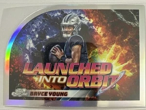 2024 Topps Cosmic Chrome Football Bryce Young Launched Into Orbit #LIO-1 - Picture 1 of 2