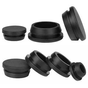 Silikon schwarz Schnappstopfen, Dichtungen, Blindspund für Rohre/Schläuche (3mm-60mm) - Bild 1 von 61