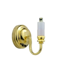 Bambole Casa Singolo Candela Muro Luce Sconce LED Batteria Lampada Accessorio - Foto 1 di 7