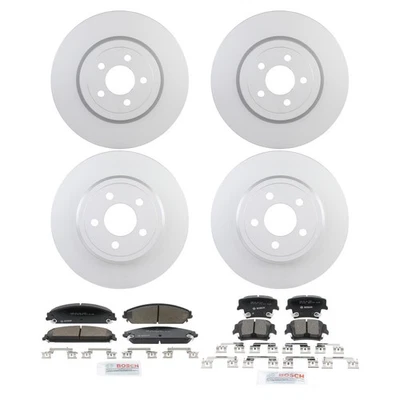 Kit de pastillas de freno y rotor de cerámica Bosch QuietCast para Dodge Charger 05-23 Foto 1 de 4