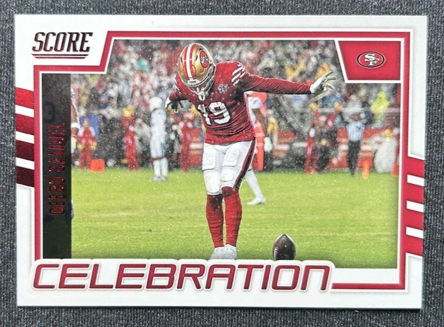 2022 Panini Score Celebration #C-DS Deebo Samuel San Francisco 49ers Red Foil - Image 1 of 3