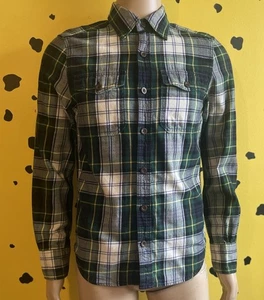 California Dream Shirt Mens XL Blue Plaid Flannel WHO AU American Vintage Style - Picture 1 of 8