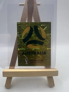 2022 Panini FIFA World Cup Qatar Stickers Gold Australia Team Logo #AUS 2 - Picture 1 of 12
