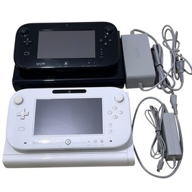 Nintendo Wii U Console Set GamePad Adapter White 8GB / 32GB Black JP Tested