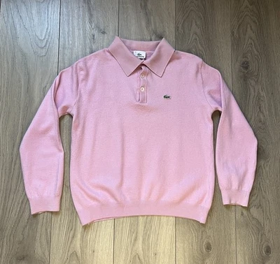 Jersey para mujer Lacoste con botones talla 105 rosa mediano años 90’s Foto 1 de 4