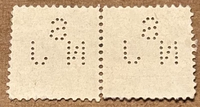 PAIR US PERFIN S/NJ S191 STATE OF NEW JERSEY PBA - Image 1 of 2