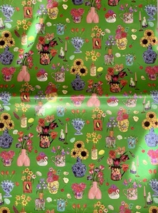 Karen Mabon Wrapping Paper. Still Life Vases. 15 Sheets - Picture 1 of 2