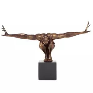 Scultura subacquea Litton Lane con base nera pietra polipietra bronzo singola moderna - Foto 1 di 10