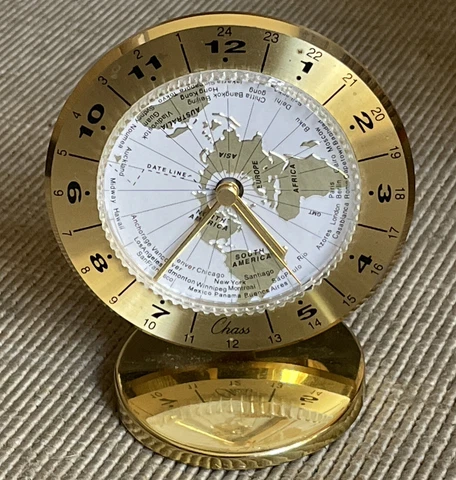 Chass World Time Desk Clock Cover
