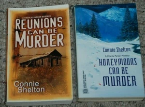 2 Charlie Parker Connie Shelton Honeymoons Reunions Can Be Murder Mystery Books - Picture 1 of 2