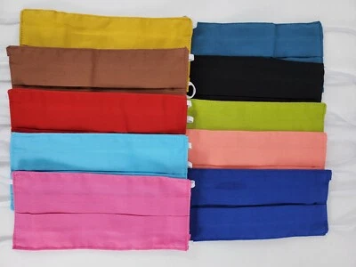 WASHABLE COLORED FACE MASK TRIPLE LAYER & EASY TO BREATH FREE SHIPPING - Image 1 of 4