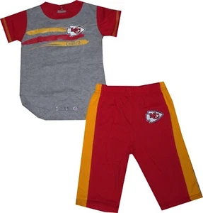 Juego de 2 piezas enredaderas y pantalones de los Kansas City Chiefs Little Rushers bebé - Imagen 1 de 1