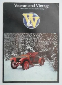 VETERAN AND VINTAGE CARS Magazine December 1977 Edition - Picture 1 of 1