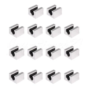 14 Stck. Quadratischer Typ Wagenlager Blöcke 12 mm Ersatz für SBR12UU - Bild 1 von 6