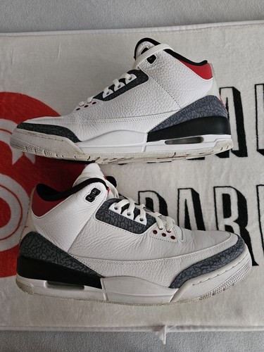 Taglia 12 Jordan 3 denim retrò SE rosso fuoco 2020