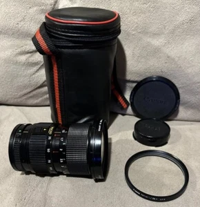 Canon 35mm-105mm FD Zoom Lens f3.5 w/Canon 72mm Haze Filter + Original Caps *EX+ - Picture 1 of 16