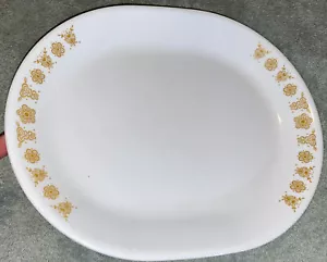 Corelle Schmetterling Gold Servierplatte 12-1/4" x 10" Made in USA Muster im Ruhestand - Bild 1 von 6