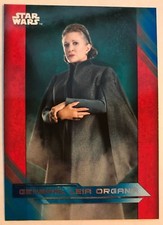 2017 Topps Star Wars The Last Jedi #7 General Leia Organa BLUE NrMint-Mint