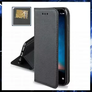 For NOKIA 8.3 FLIP CASE BOOK LUXURY BLACK COVER PU LEATHER WALLET STAND 8,3 - Picture 1 of 7