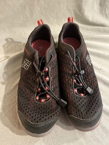 Columbia Drainmaker 3 Youth Size 4 Gray Red Ventilated Mesh Hybrid Shoes - Picture 1 of 10