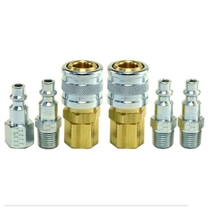 Heavy Duty 1/4" Air Hose Fittings Made In the USA I/M Style Industrial Coupler - Picture 1 of 10