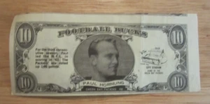 Paul Hornung 1962 Topps Bucks Einsätze #5 Sammelkarte NFL Fußball Packer - Bild 1 von 2