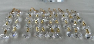 Chandeliers  Crystal bead Prism 10 strands of 4 beads Pin hanger - Picture 1 of 4