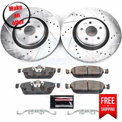 Kit de disco y pastillas de freno delanteras Powerstop K7147 para Ford Focus ST 2015-2018 Foto 1 de 2