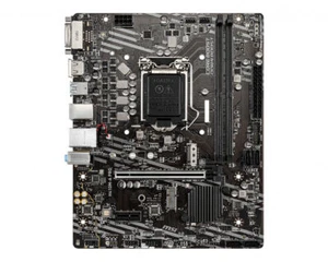 MSI H410M-A PRO Motherboard Intel H410 LGA 1200 DDR4 M.2 m-ATX Core DVI-D HDMI - Bild 1 von 4