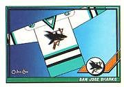 1991-92 (HKY) O-Pee-Chee #525 San Jose Sharks Logo