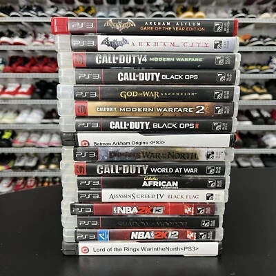 PS3 Game Lot Of 16 COD , NBA, Batman, Assassins Creed, God Of War Tested Work - Image 1 of 4