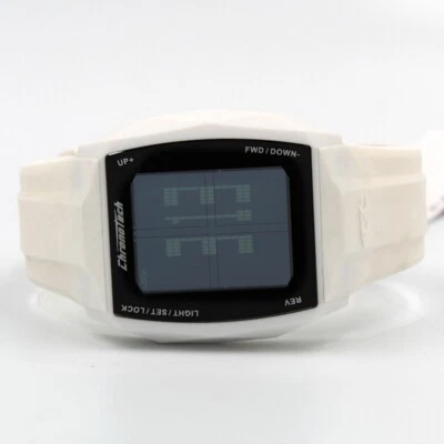 Reloj Digital Pantalla Táctil Silicona Blanco Chronotech -55% Stock Foto 1 de 4