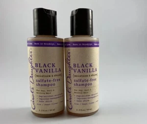 2 x Carol's Daughter Black Vanilla Sulfate Free Shampoo 2 oz each - Picture 1 of 1