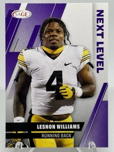 Leshon Williams 2025 Sage Next Level #96 Purple Parallel Iowa Hawkeyes - Bild 1 von 2