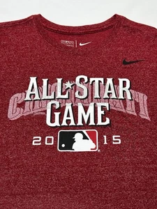 Cincinnati 2015 All-Star Game Nike Shirt Short Sleeve Men Small MLB Baseball Red - Picture 1 of 8